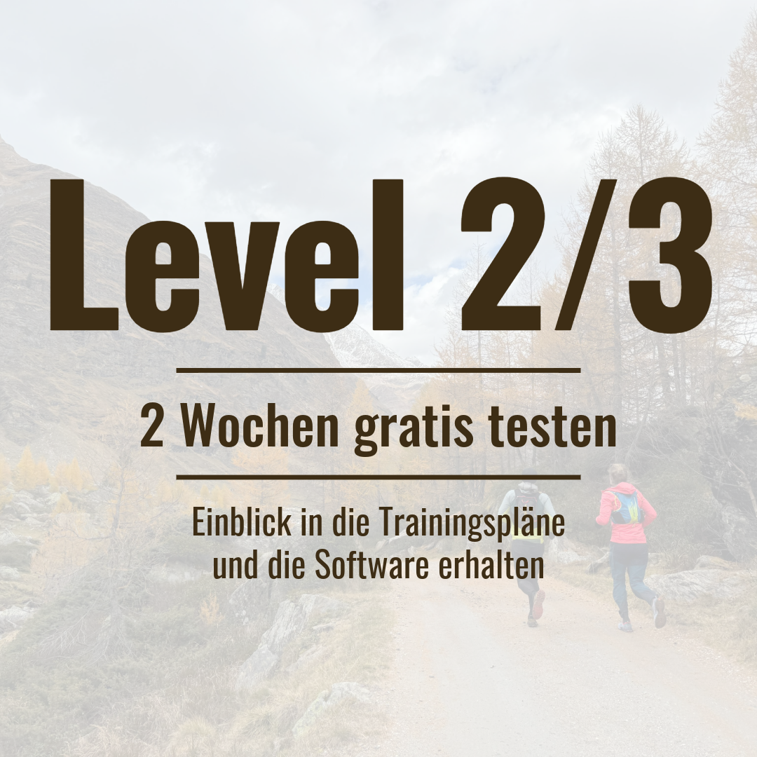 GRATIS TESTEN • Trailrunning Trainingsplan • 2 Wochen