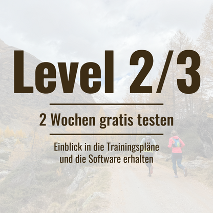 GRATIS TESTEN • Trailrunning Trainingsplan • 2 Wochen
